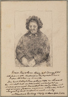 KT 1989 094
<br/>
Portret van de 106-jarige Frau Karoline May
<br/>
<em>Anoniem (19de eeuw)</em>
